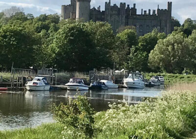 Arundel castle views on our guided walk